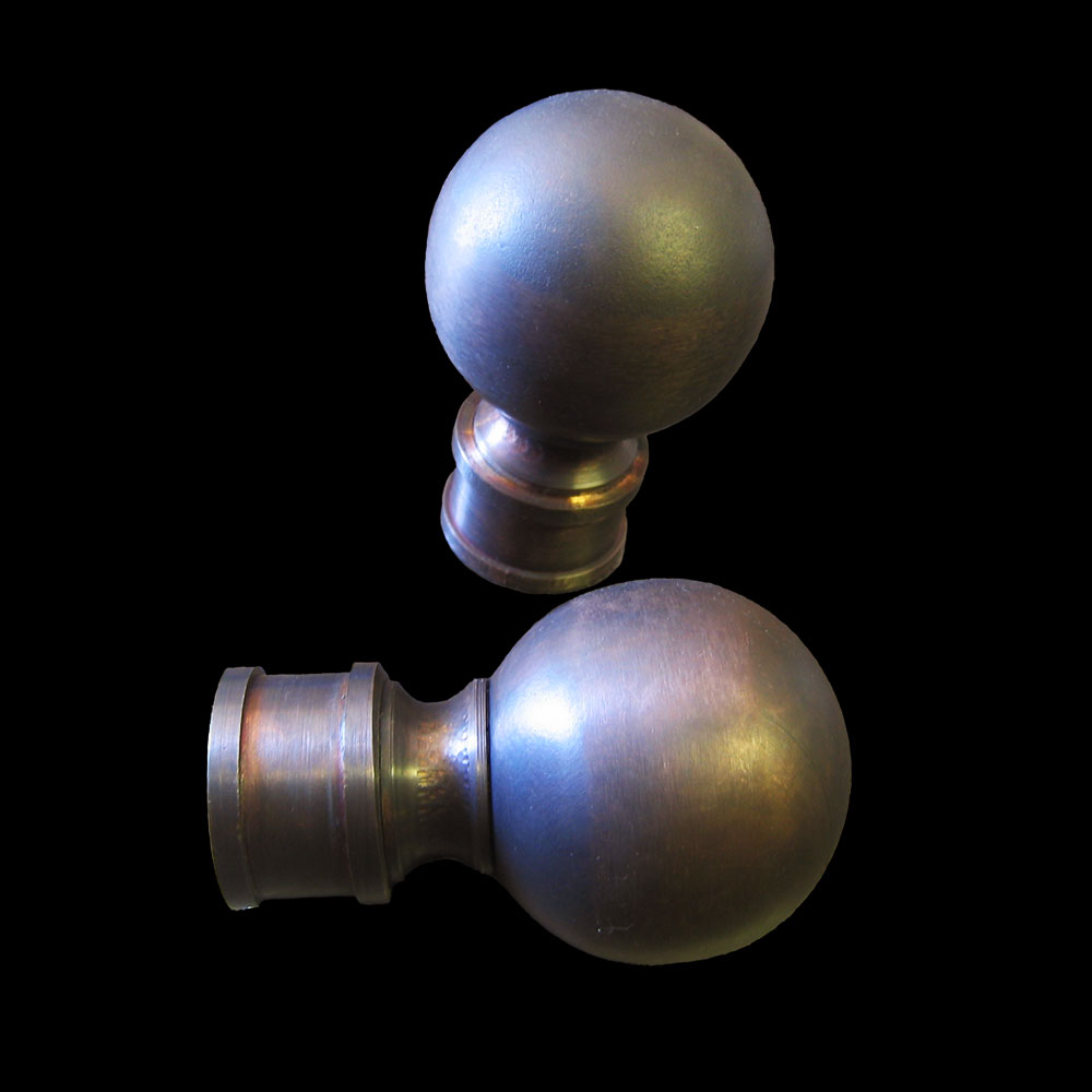 Bronze ball finials